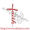 Faith Cross Dove Embroidery Design