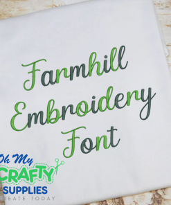 Farmhill Embroidery Font (BX Included)