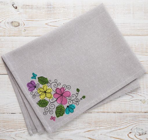 Blended Floral Flowers Embroidery Design