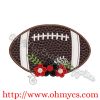 Floral Football Applique Design