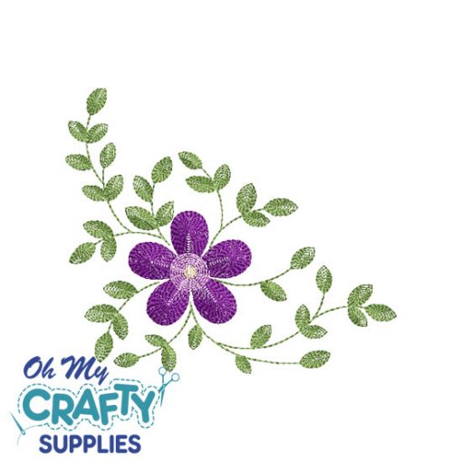 Floral Ripple Embroidery Design