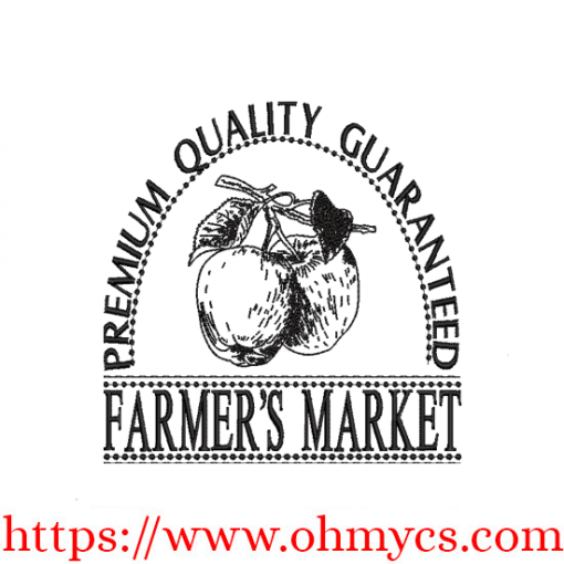 Farmer's Market Apples Embroidery Design