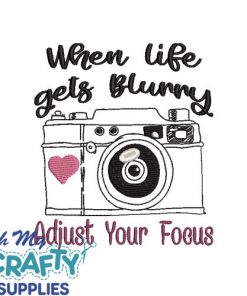 Adjust your focus Embroidery Design