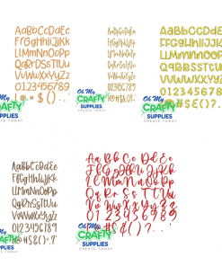 Cake Font Bundle Set Embroidery Font (BX Included)