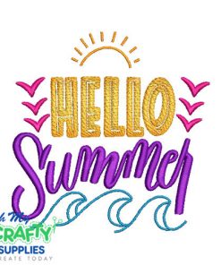 Hello Summer 5523 Embroidery Design