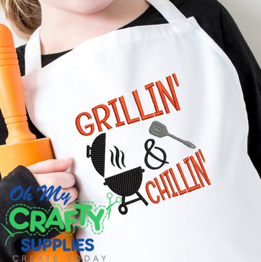 Grillin Chillin 2021 Embroidery Design