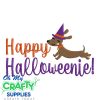 Happy Halloweenie Embroidery Design
