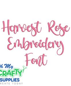 Harvest Rose Embroidery Font (BX Included)