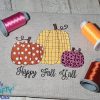 Happy Fall Y'all Pumpkins 2021 Embroidery Design