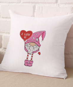 Love Gnome Embroidery Design