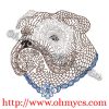 Henna Bulldog Embroidery Design