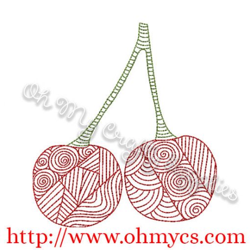 Henna Cherry Design