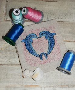 Henna Dolphins 2.0 Embroidery Design