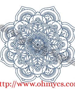 Henna Floral 2 Embroidery Design