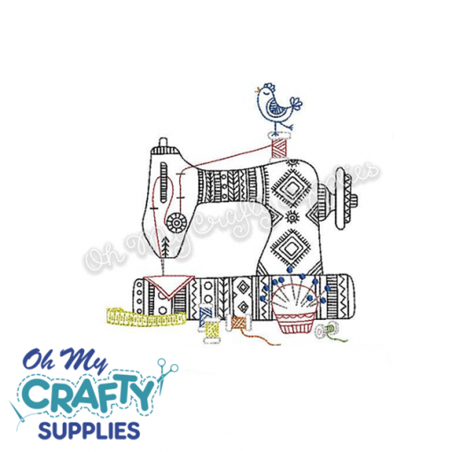Aztec Henna Sewing Machine Embroidery Design