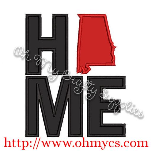 Home Alabama Applique Design