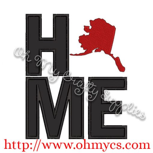 Home Alaska Applique Design
