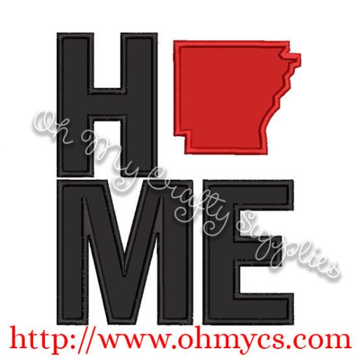 Home Arkansas Applique Design