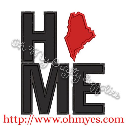 Home Maine Applique Design
