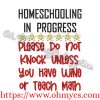 Homeschooling Wine Embroidery Design