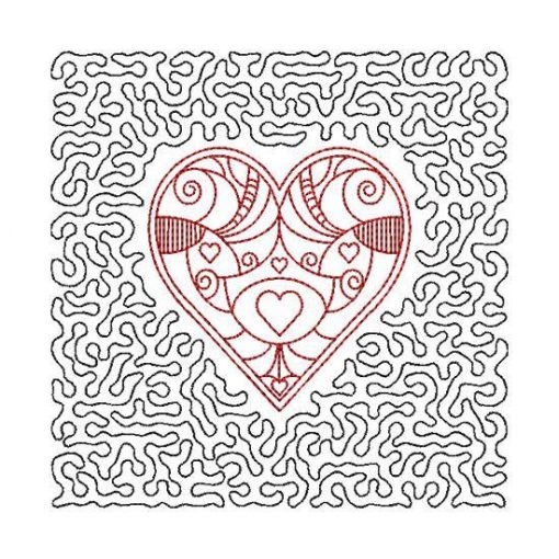 Heart Quilt Pattern Design