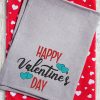 Happy Valentine's Day Double Hearts 2021 Embroidery Design