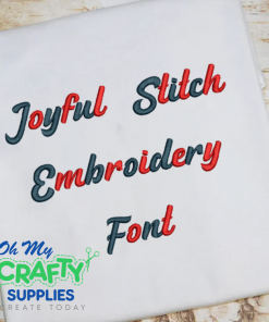 Joyful Stitch Embroidery Font (BX Included)