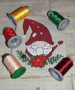 Larry Christmas Gnome Embroidery Design