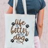 Life is better with a Dog Embroidery Design