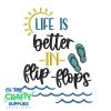 Better In Flip Flops 527 Embroidery Design