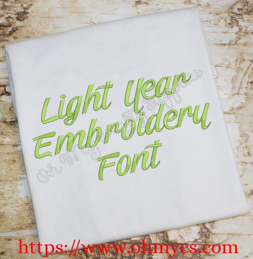 Light Year Embroidery Font (BX Format included)