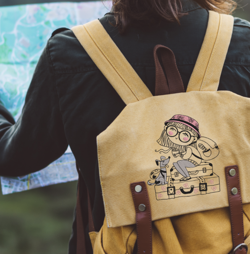 Little Miss Adventure Embroidery Design
