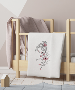 Little Miss Ballerina Embroidery Design