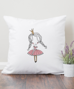 Little Miss Cute Princess Embroidery Design
