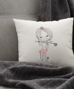Little Miss Golf Embroidery Design