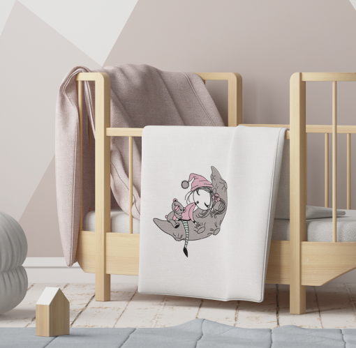 Little Miss Goodnight Embroidery Design