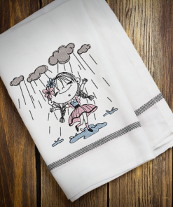 Little Miss Puddles Embroidery Design