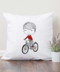 Little Mister on Bike Embroidery Design