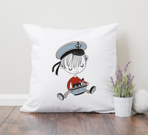 Little Mister Sailor Embroidery Design