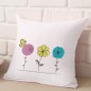 Line Sketch Spring Flowers Embroidery Design