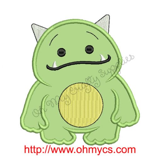 Little Monster Applique Design