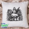 Long-Haired Chihuahua Sketch 2021 Embroidery Design
