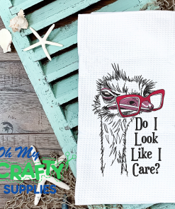 Do I Look Like I Care Embroidery Design