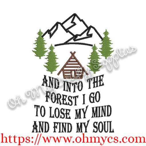 Lose mind Find Soul Embroidery Design
