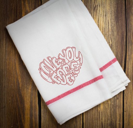 Love you Forever 2.0 Embroidery Design