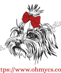 Maltese Sketch Embroidery Design