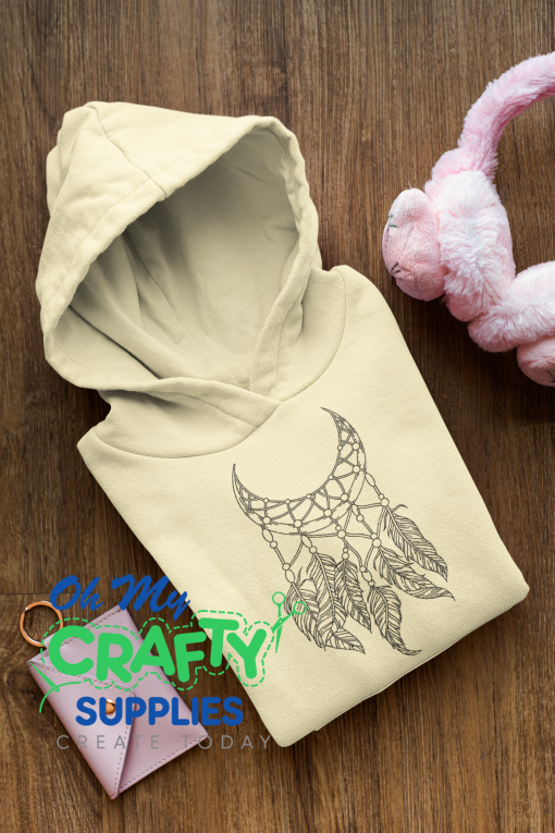 Crescent Moon Dreamcatcher Embroidery Design