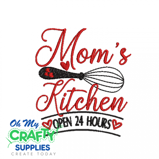 Mom's Kitchen Embroidery Design