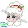 Mrs. Jolly Santa Embroidery Applique Design