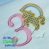 Unicorn Numbers Applique Design Set 0-9